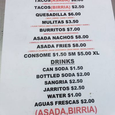 Menu photo 7 Taco Taco Avondale, AZ