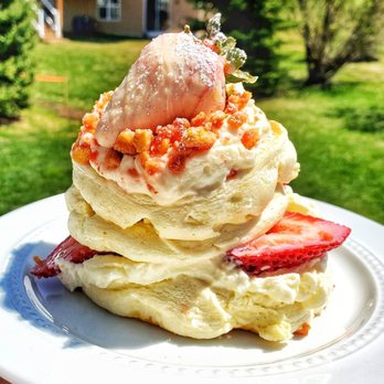 Thirty-Six Cafe - Strawberry shortcake soufflé pancakes. - Cafes Near Me - Saint Paul, Minnesota Thirty-Six Cafe - Strawberry shortcake soufflé pancakes. - Cafes Near Me - Saint Paul, Minnesota