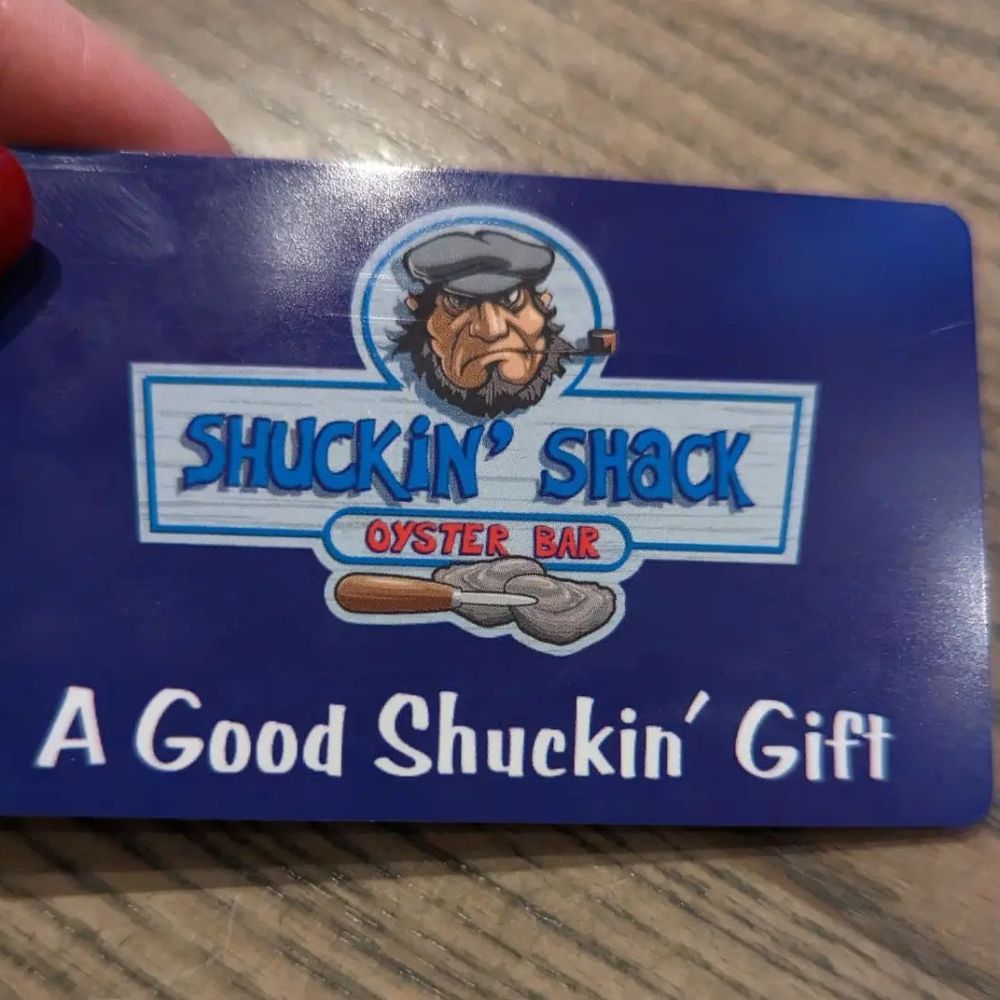 Shuckin' Shack Oyster Bar - Our team won on trivia night! The prize is a gift card to the restaurant:) - Seafood Near Me - Naperville, Illinois Shuckin' Shack Oyster Bar - Our team won on trivia night! The prize is a gift card to the restaurant:) - Seafood Near Me - Naperville, Illinois