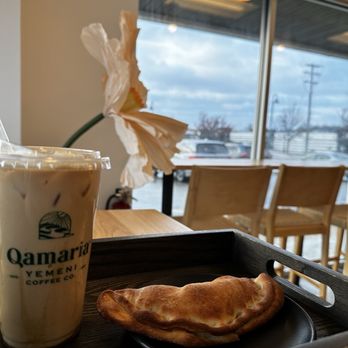 Qamaria Coffee - Iced Qamaria Latte and Potato Pie - Coffee & Tea Near Me - Greenfield, Wisconsin Qamaria Coffee - Iced Qamaria Latte and Potato Pie - Coffee & Tea Near Me - Greenfield, Wisconsin