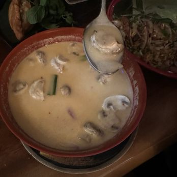 Laos Kitchen - Tom Kha soup with prawns! - Laotian Near Me - San Rafael, California