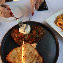 The Back Porch Restaurant - Burrata Bruschetta