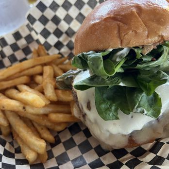 Brahma Bar and Grill - The Peach Pit with regular fries. - New American Near Me - Fair Oaks, California