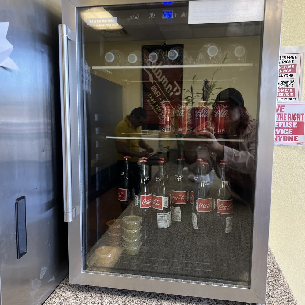Patty's Tamales - a refrigerator with a variety of bottles - Mexican Near Me - Las Vegas, Nevada Patty's Tamales - a refrigerator with a variety of bottles - Mexican Near Me - Las Vegas, Nevada