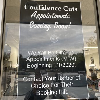 Confidence Cuts Barbershop - See "the cut" app to book appointments - Barbers Near Me - Tallahassee, Florida Confidence Cuts Barbershop - See "the cut" app to book appointments - Barbers Near Me - Tallahassee, Florida