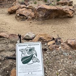 Countess Angela Dandini Gardens - Monarch waystation sign