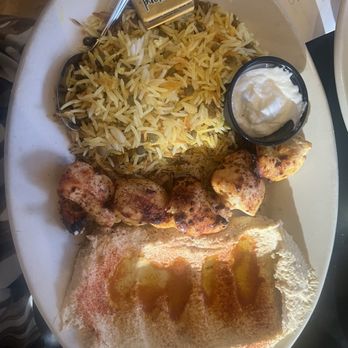 Pasha Mediterranean Grill - Chicken Sheesh Tawook Plate - Mediterranean Near Me - San Antonio, Texas