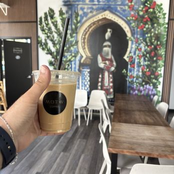 MOTW - One art wall that I thought looked nice - Coffee & Tea Near Me - Franklin, Wisconsin