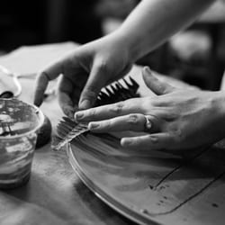 Nola Potter - Each piece of Nola Potter pottery is handmade by Artist and Botanist Jennifer Blanchard