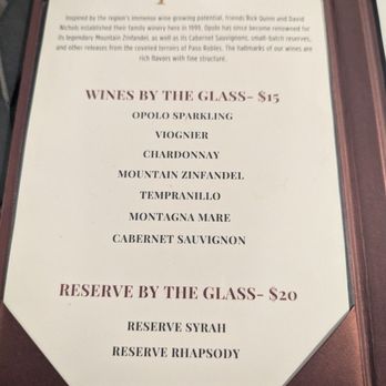 Opolo Vineyards - Menu - Wineries Near Me - Paso Robles, California Opolo Vineyards - Menu - Wineries Near Me - Paso Robles, California