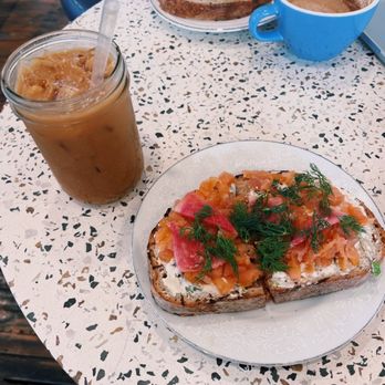 Mom 'n 'em Coffee & Wine - Salmon toastie! - Coffee & Tea Near Me - Cincinnati, Ohio Mom 'n 'em Coffee & Wine - Salmon toastie! - Coffee & Tea Near Me - Cincinnati, Ohio