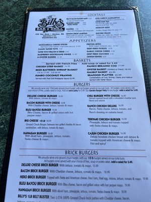Menu photo 7 Billy's Aberdeen, WA Menu photo 7 Billy's Aberdeen, WA