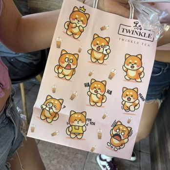 Twinkle Tea - Alhambra - Cute to-go bags - Coffee & Tea Near Me - Alhambra, California