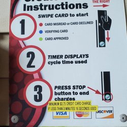 Bradley's Citgo & C-Store - Instructions for using a debit or credit card for the wash.