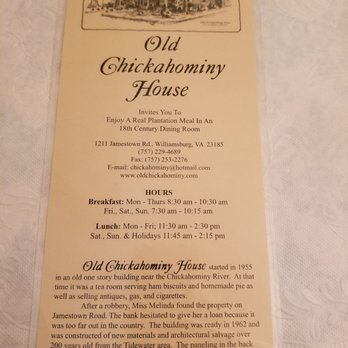 Old Chickahominy House - Old Chickahominy House - Southern Near Me - Williamsburg, Virginia Old Chickahominy House - Old Chickahominy House - Southern Near Me - Williamsburg, Virginia