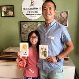 Two of the greeting cards that we made