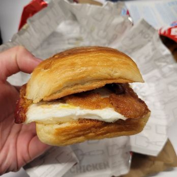 Wendy's - a hand holding a breakfast sandwich - Fast Food Near Me - Bronx, New York Wendy's - a hand holding a breakfast sandwich - Fast Food Near Me - Bronx, New York