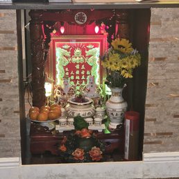 Altar at counter Altar at counter