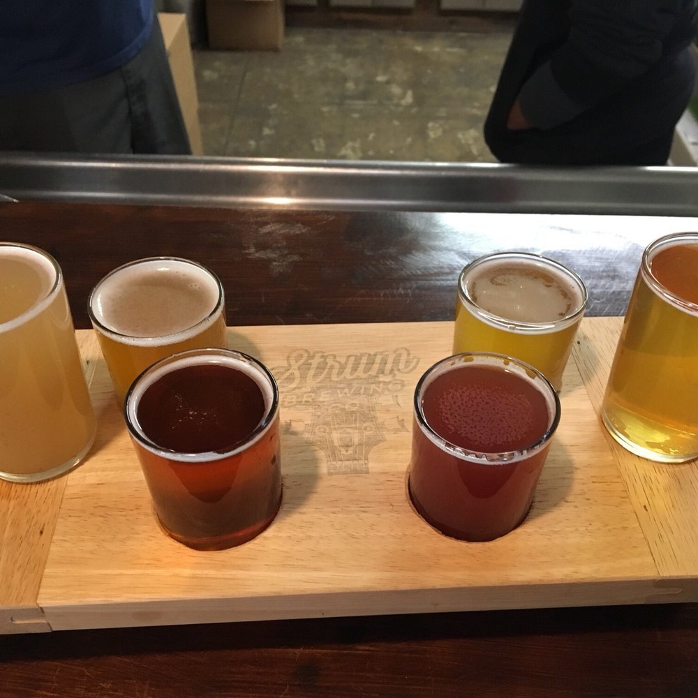 Strum Brewing Co. - Flight - Breweries Near Me - Ontario, California