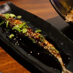 Zaku Izakaya - Grilled whole fish with scallions and sesame.