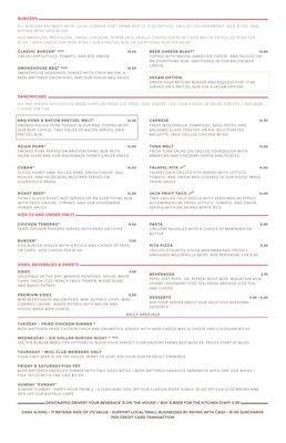 Menu photo 1 Clarion River Brewing Company Clarion, PA Menu photo 1 Clarion River Brewing Company Clarion, PA