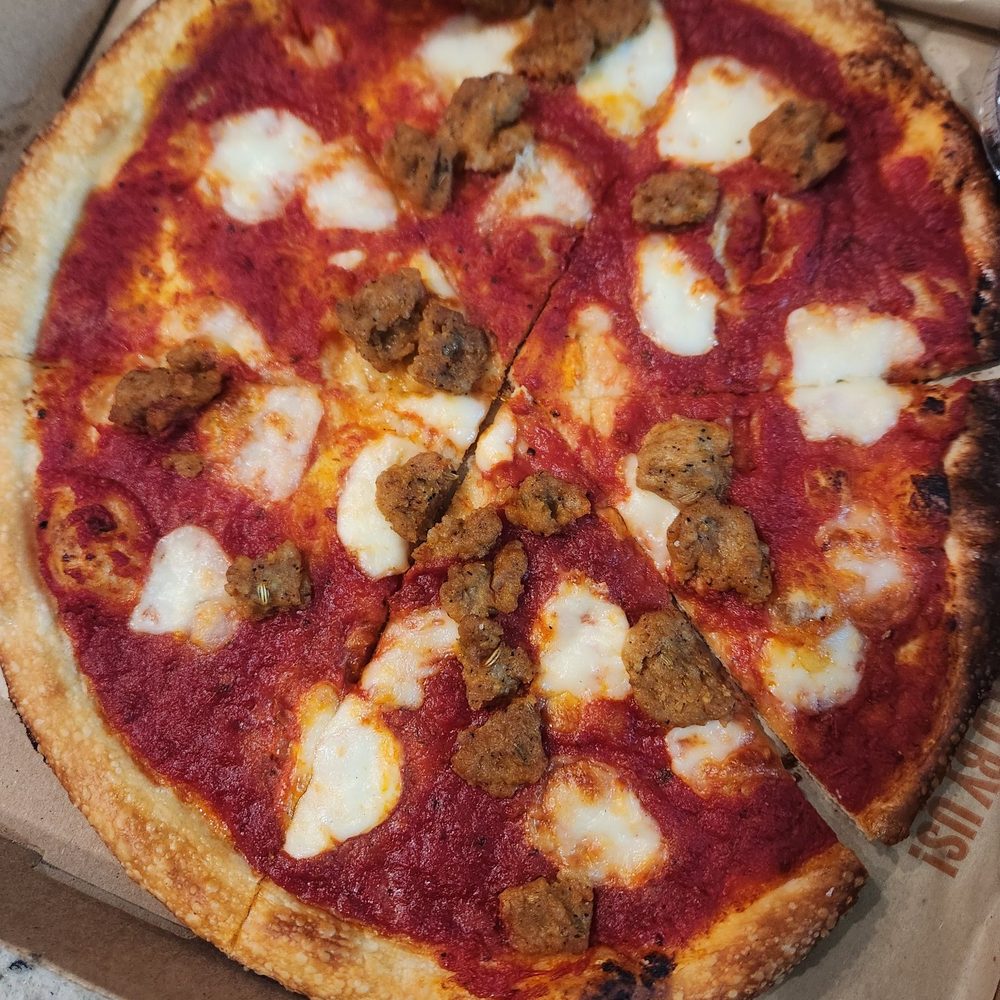 Blaze Pizza - Missing the shredded mozzarella and skimpy on the existing toppings. - Salad Near Me - Gold River, California