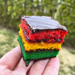 Rainbow Cookie Cake