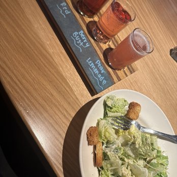 BJ's Restaurant & Brewhouse - Beer flight and Caesar salad - New American Near Me - Brentwood, California BJ's Restaurant & Brewhouse - Beer flight and Caesar salad - New American Near Me - Brentwood, California