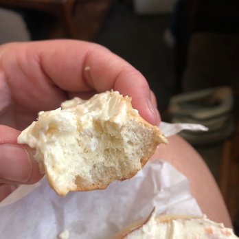 Bagelry & Bistro - I ordered a plain bagel toasted with lox cream cheese. What I got is a dry bagel with no spread. The owner lady is cheap - Bagels Near Me - Garden Grove, California