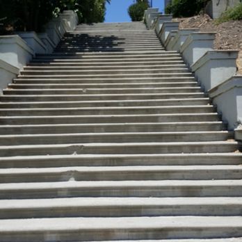 Laveta Terrace Stairs - Looking up all the steps - Climbing Near Me Laveta Terrace Stairs - Looking up all the steps - Climbing Near Me