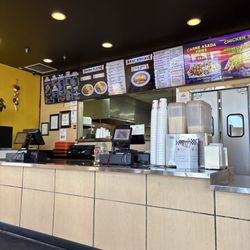 Roberto's Taco Shop - The front counter and menu
