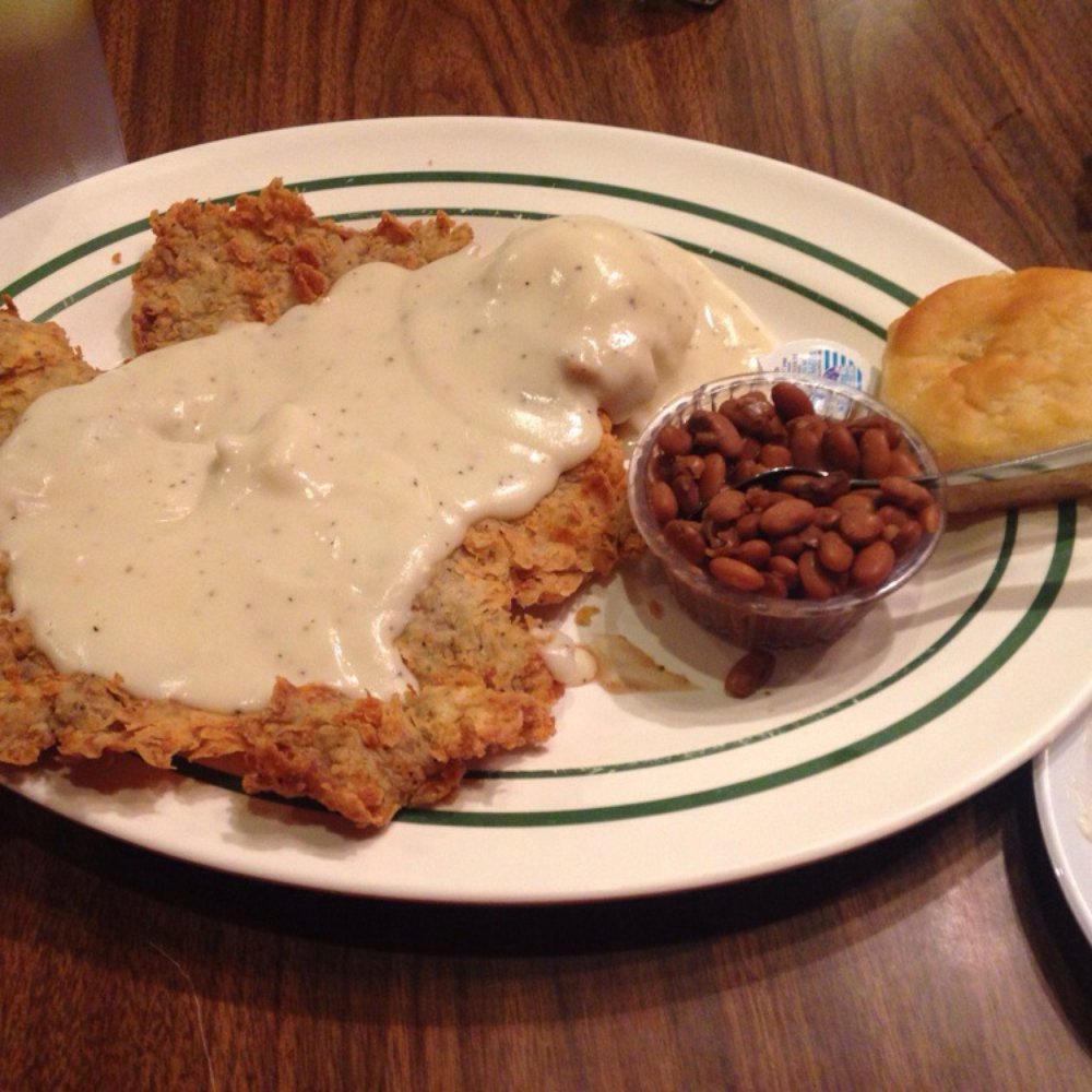 Kendall's Restaurant - Chicken fried steak "regular portion" would hate to see the big portion. - American Near Me - Noble, Oklahoma