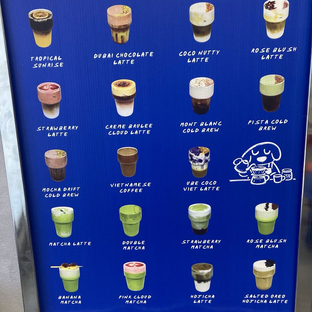 Subco Coffee & Matcha - The pictographic menu. - Coffee & Tea Near Me - Arlington, Texas Subco Coffee & Matcha - The pictographic menu. - Coffee & Tea Near Me - Arlington, Texas