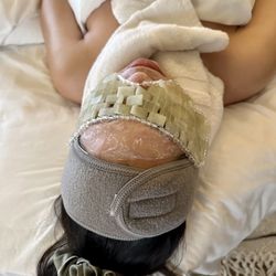 Balance Skin Care & Electrolysis - Relax with hot stones, Jade eye mask, essential oils and hot neck towels.