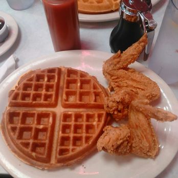 Midnight Diner - The chicken and waffles I ordered - Diners Near Me - Charlotte, North Carolina