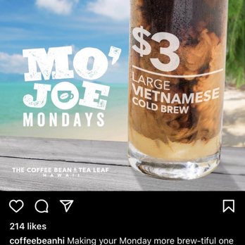 The Coffee Bean & Tea Leaf - The special - Coffee & Tea Near Me - Kapolei, Hawaii