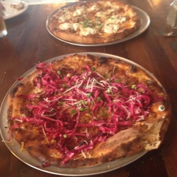 Hydraulic Hearth - Pulled pork in front and some type of sausage/meatball in the back. - Pizza Near Me - Buffalo, New York Hydraulic Hearth - Pulled pork in front and some type of sausage/meatball in the back. - Pizza Near Me - Buffalo, New York
