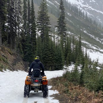 Canadian Off Road Adventures - Hitting some snow!?!?!? Beautiful views on our ATV tour with Canadian Off-Road Adventures in Golden, British Columbia (June 2022) - Tours Near Me - Golden, British Columbia