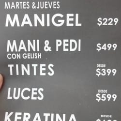 G Salón - Algunos precios