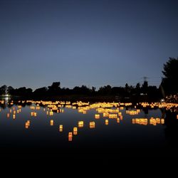 Water Lantern Festival - Lake with lanterns