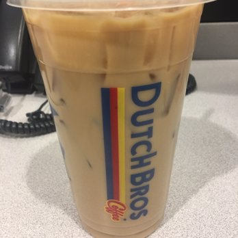Dutch Bros Coffee - Medium iced latte - Coffee & Tea Near Me - Aurora, Colorado