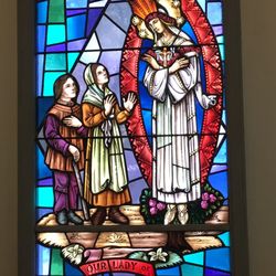 Our Lady of Fatima Chapel - Our Lady of La Salette window.