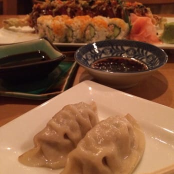 Crazy Sushi - Gyoza, Cali roll, Surprise roll. In a word...yum. - Japanese Near Me - St. Peters, Missouri Crazy Sushi - Gyoza, Cali roll, Surprise roll. In a word...yum. - Japanese Near Me - St. Peters, Missouri