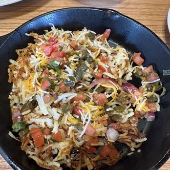 Flapjacks Pancake Cabin - Spanish Skillet - asked for no eggs and chorizo on the side - Breakfast & Brunch Near Me - Sevierville, Tennessee