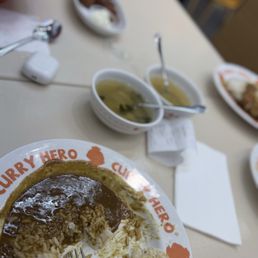 A finished plate of Chicken Katsu Curry A finished plate of Chicken Katsu Curry