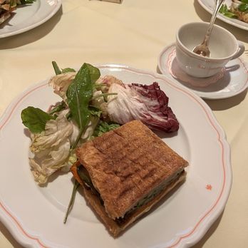 Sant Ambroeus Madison - Vegetarian sandwich split into fours - Italian Near Me - New York, New York Sant Ambroeus Madison - Vegetarian sandwich split into fours - Italian Near Me - New York, New York