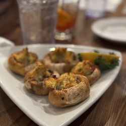 Bubba's Crabhouse & Seafood Restaurant - Mushrooms stuffed with crabmeat appetizer