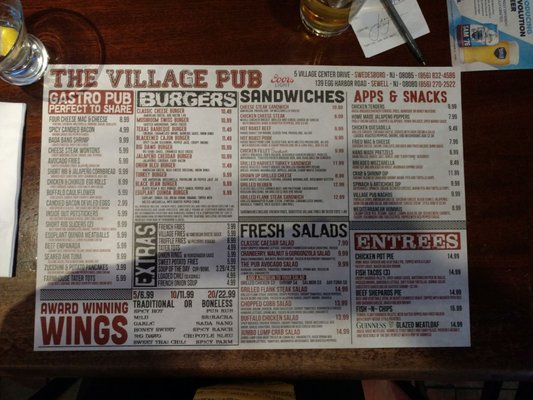 Menu photo 5 The Village Pub Sewell, NJ Menu photo 5 The Village Pub Sewell, NJ