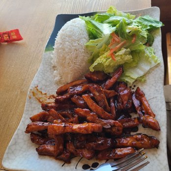 Himitsu Teriyaki - Spicy chicken plate $12.99 - Japanese Near Me - Seattle, Washington Himitsu Teriyaki - Spicy chicken plate $12.99 - Japanese Near Me - Seattle, Washington