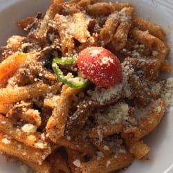 Midpoint - Penne Arabiata with beef